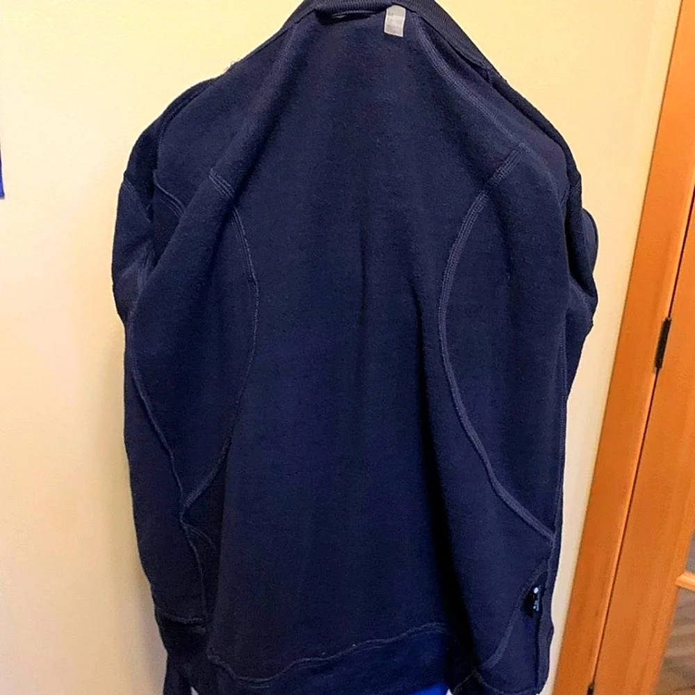 Zella Navy Funnel Neck Zip-up Athletic Jacket, Size Medium - Picture 5 of 7